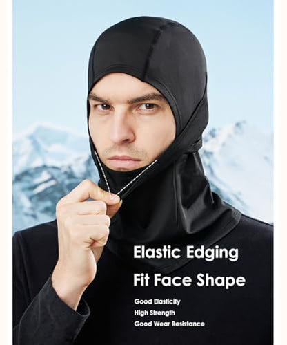 Ski Mask Balaclava Motorcycle Summer Face Mask Shiesty Mask for Men Women - color: A Black + Black