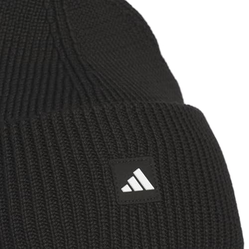 adidas Men's Premium Cuff Fold Beanie - color: Black/White