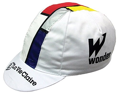 Retro Prestige Team Cycling Caps Classic L’Eroica Made in Italy - color: La Vie Claire, size: One Size