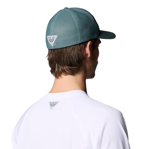 Columbia Unisex PFG Patch Mesh Ball Cap - color: Metal/Pelican Fotw, size: Small-Medium