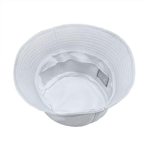 Bucket Hat Unisex Simple Caps Hip Hop Gorros Men Women Cap Beach Fishing Sunhat - color: White