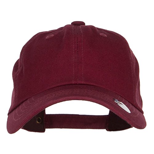 Nissi Unstructured Cotton Twill Washed Cap - color: Wine