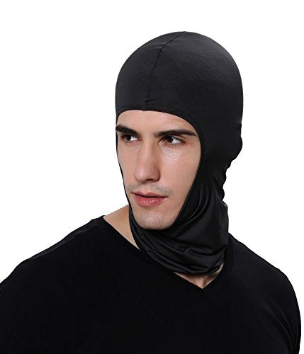 Pack of 3 Ski Mask Bandana Face Hat for Outdoor Airsoft Motorcycle Hood Helmet Balaclavas Headwear - color: Black