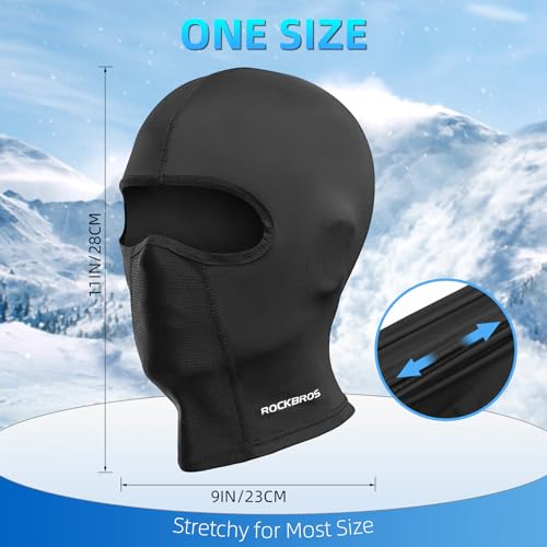 ROCKBROS Balaclava Face Mask Men Women Breathable Windproof Summer Cooling - color: Black 2