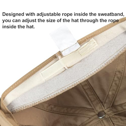 Toddler 8 Panel Cotton Newsboy Cap - color: Khaki, size: 4-5T