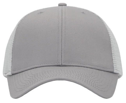 Mens Mesh Snapback Trucker Hat Baseball Cap, Fits OSFM&XXL Head - color: Grey, size: Medium-Large