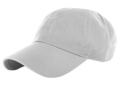 American Cities Plain Dad Hat 100% Cotton Unstructured Hat Unisex Strap Cap - Black Gray White