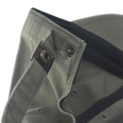 Washed Canvas Combed Cotton Unstructured Soft Crown Adjustable Dad Hat Baseball Cap - color: Canvas Olive Green