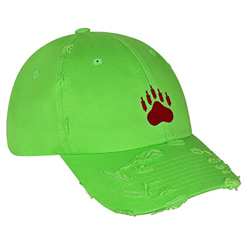 JPAK Bears Vintage Dad Hat Embroidered Cap NASDAQ Symbol Stocks - color: Lime
