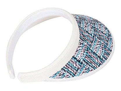 TOP HEADWEAR Two-Tone Weave Clip-On Visor - color: Blue