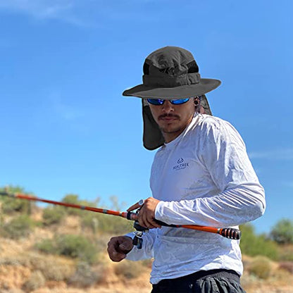 KastKing Sol Armis UPF 50 Boonie Hat for Sun Protection,Men Women - color: U: Gray