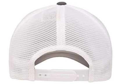 Flexfit 남성용 110 메시 캡 - color: 차콜/화이트., size: 단일 사이즈