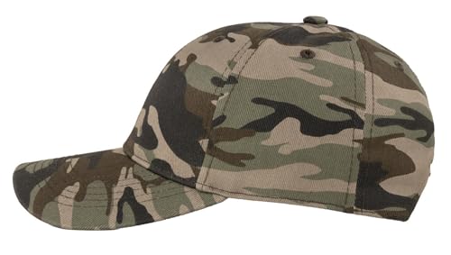 TK Flex Blank Hats, Adjustable Plain Hats, Casual Women's and Men's Hats, Baseball Caps for Patches and Embroidery, 12 Pack - color: Jungle Camo
