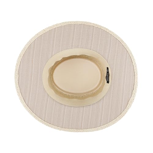 Dockers Men's Straw Fedora and Panama Hat - color: Textured Khaki, size: Large-X-Large