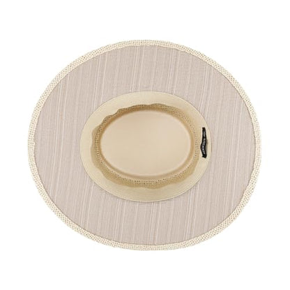 Dockers Men's Straw Fedora and Panama Hat - color: Textured Khaki, size: Large-X-Large