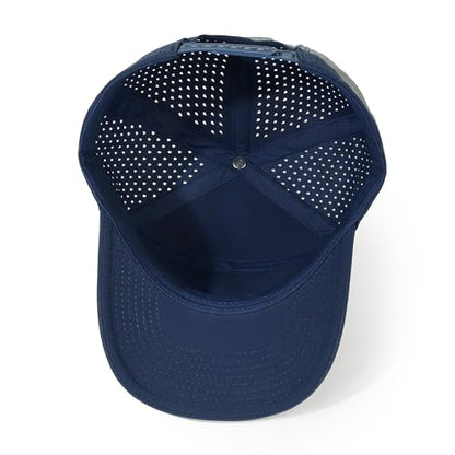 HH HOFNEN Quick Dry Baseball Cap Snapback Golf Trucker Hat for Man Women - color: 1-navy
