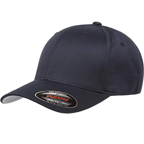 GNB CUSTOM EMBROIDERY LLC Plain 6277 Flex Baseball Men's Athletic Baseball Flex-Baseball Cap. Flex Baseball Baseball Hat. - color: Dark Navy, size: Small-Medium