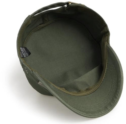 Unisex Basic Cadet Army Caps Everyday Military Style Hat - color: Army Green 2