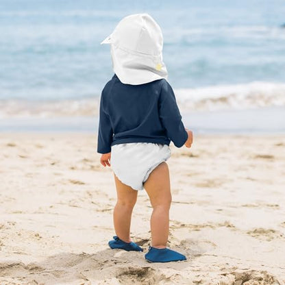 Green Sprouts Unisex-Baby Flap Sun Protection Swim HatHat - color: White, size: 2-4T