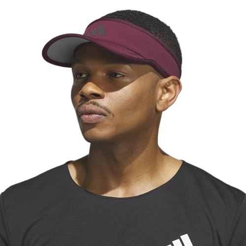 adidas Men's Superlite Visor - color: Maroon/Black/3