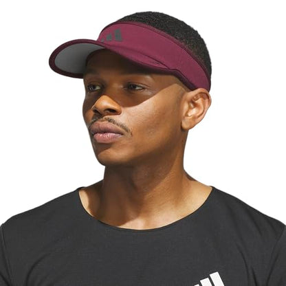 adidas Men's Superlite Visor - color: Maroon/Black/3
