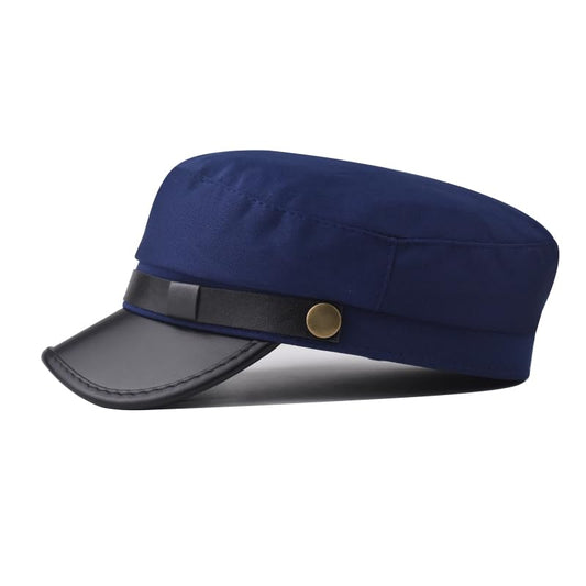 Chauffeur Hat for Men Women Vintage Newsboy Cap Costume Hats Beret Cap - color: Blue