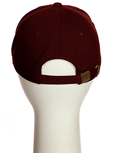 Classic Unstructured USA Cities Baseball Dad Hat 3D Raised PVC Letters Cap - color: Arkansas Burgundy - White Black