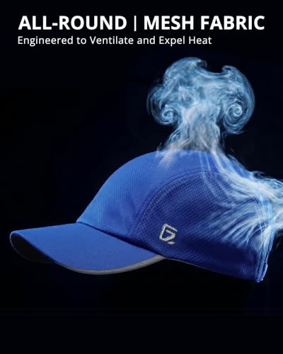 GADIEMKENSD Men’s Running Hat Performance Mesh Cap, Excellent Breathable - color: Royal Blue