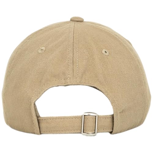 NY 3D Embroidered Dad Hat - New York Baseball Cap - color: Khaki Khaki