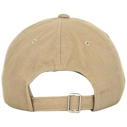 NY 3D Embroidered Dad Hat - New York Baseball Cap - color: Khaki Khaki