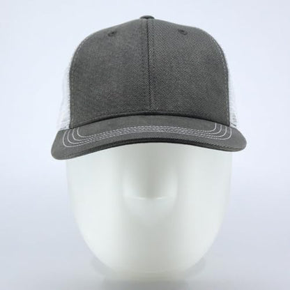 Heavy Washed Coated Canvas Wax-Look Adjustable Low Profile Men Women Baseball Cap - color: Gray/White