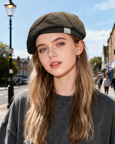 Clakllie Beret Ivy Flat Breathable Boina Caps Cotton Flat Ivy Gatsbay Hat Cotton Twill Newsboy Cap Driving Caps Forward Cap - color: Cdus-nbaf2504-brown