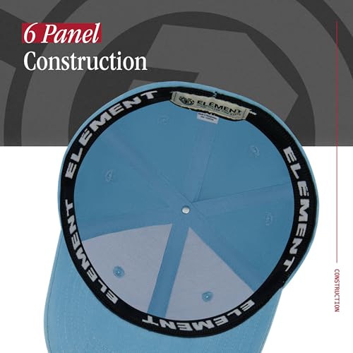 Element Unisex Adult Element Baseball Hat, Adult Flex Fit Active Sport Cap with Curved Brim - color: Light Blue
