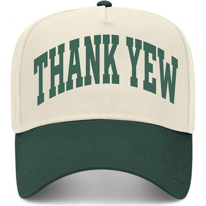 Thank Yew Collegiate Hat - color: Green/Natural