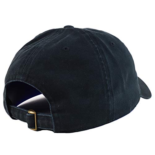 Armycrew Oversized XXL Soft Crown Washed Cotton Twill Dad Baseball Hat - color: Black