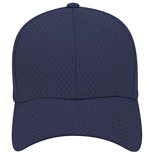 Ashen Fane 6 Panel Polyester Pro Mesh Low Profile Baseball Cap - color: Navy