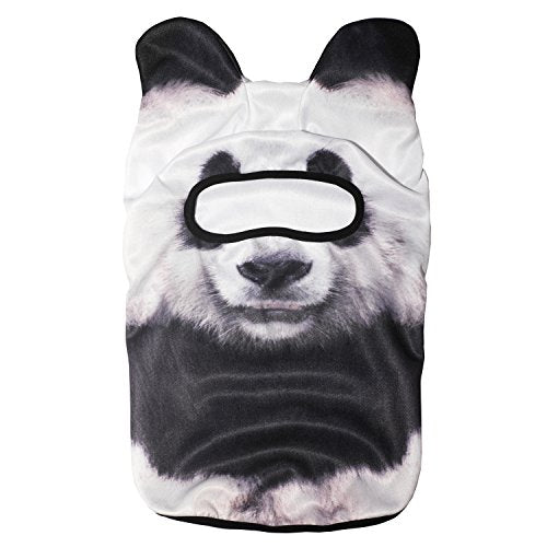 WTACTFUL 3D Animal Ears Balaclava, Breathable Face Mask for Halloween - color: Panda Meb-01