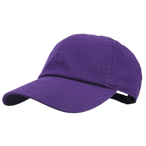 Gelante Baseball Cap Dad Hat 100% Cotton Polo Style Plain Blank Adjustable Size. - color: Purple