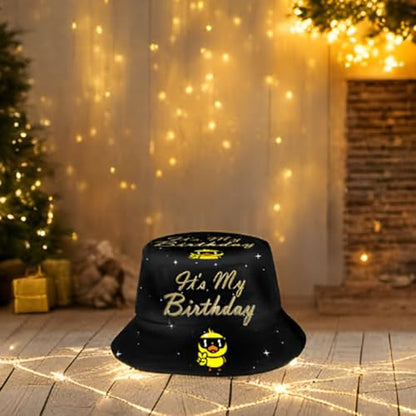 Bucket Hat Funny Duck Fisherman Hat Travel Beach Sun Hat Outdoor Cap for Men Women Adults - color: Birthday Duck
