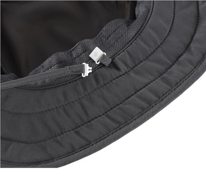 Connectyle Kids Foldable Wide Brim Sun Hat UPF 50+ Sun Protection Bucket Hats Breathable Summer Beach Hat for Boys Girls - color: Dark Grey, size: Medium