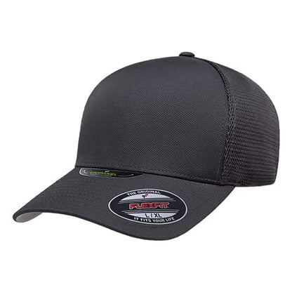 Flexfit Melange Unipanel Trucker Cap - color: Charcoal, size: Small-Medium