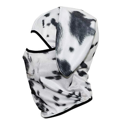 WTACTFUL 3D Animal Ears Balaclava, Breathable Face Mask for Halloween - color: Dalmatian Mss-02