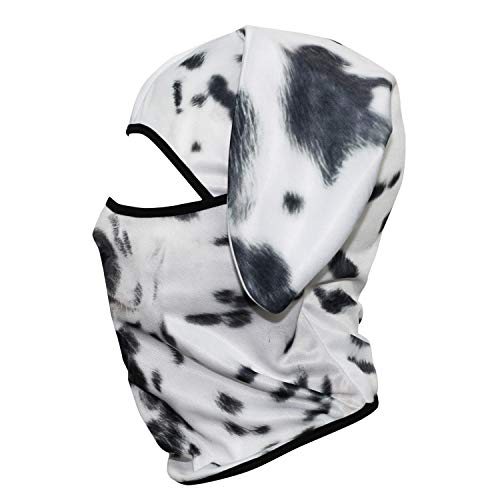 WTACTFUL 3D Animal Ears Balaclava, Breathable Face Mask for Halloween - color: Dalmatian Mss-02
