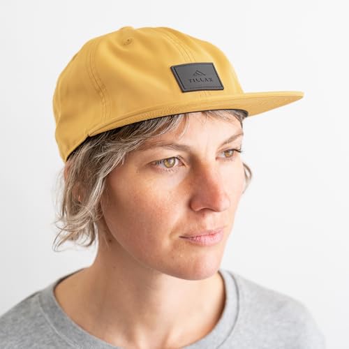 Tillak COHO Six Panel Hat, Kodra Nylon 6 Panel Cap with Snap Closure - color: Aspen Yellow