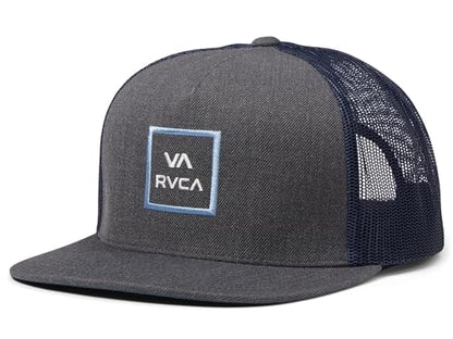 RVCA Men's VA All The Way Trucker Hat - color: Heather Charcoal