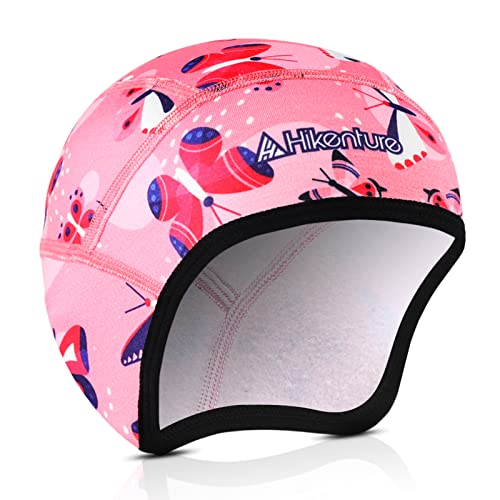 Hikenture Kids Skull Cap Helmet Liner Winter Hat for Boys and Girls Beanie Ski Hat with Thermal Fleece for Snow Sports… - color: Pink12