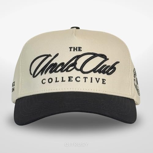 Vintage Mom & Dad Trucker Hats | Men & Women | Kids Grandpa Boy Mom Girl Dad Hats | Country Western | Cotton | Snapback - color: Uncle Club | Black