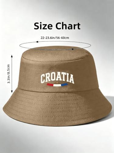 National Elements Print Bucket Hat Packable Breathable Sun Cap for Men and Women - color: Khaki01