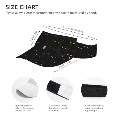 Gianlaima Funny Golf Sun Visor Hat for Women Men - color: Black41