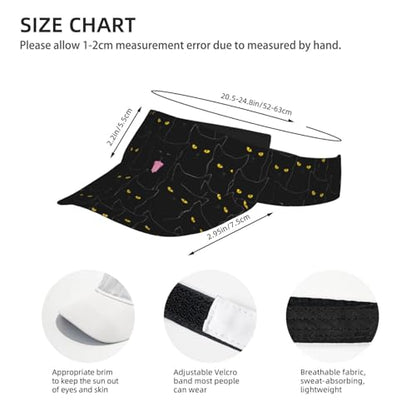 Gianlaima Funny Golf Sun Visor Hat for Women Men - color: Black41
